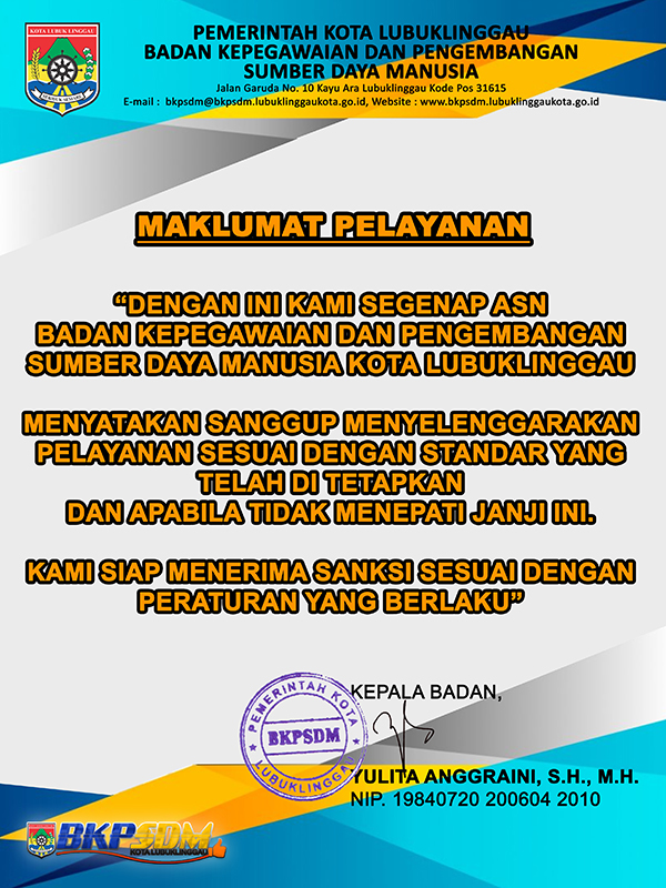 Maklumat Pelayanan