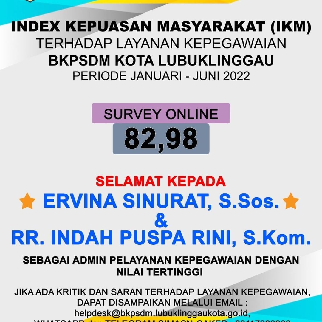 Admin Pelayanan Kepegawaian Dengan Nilai Tertinggi