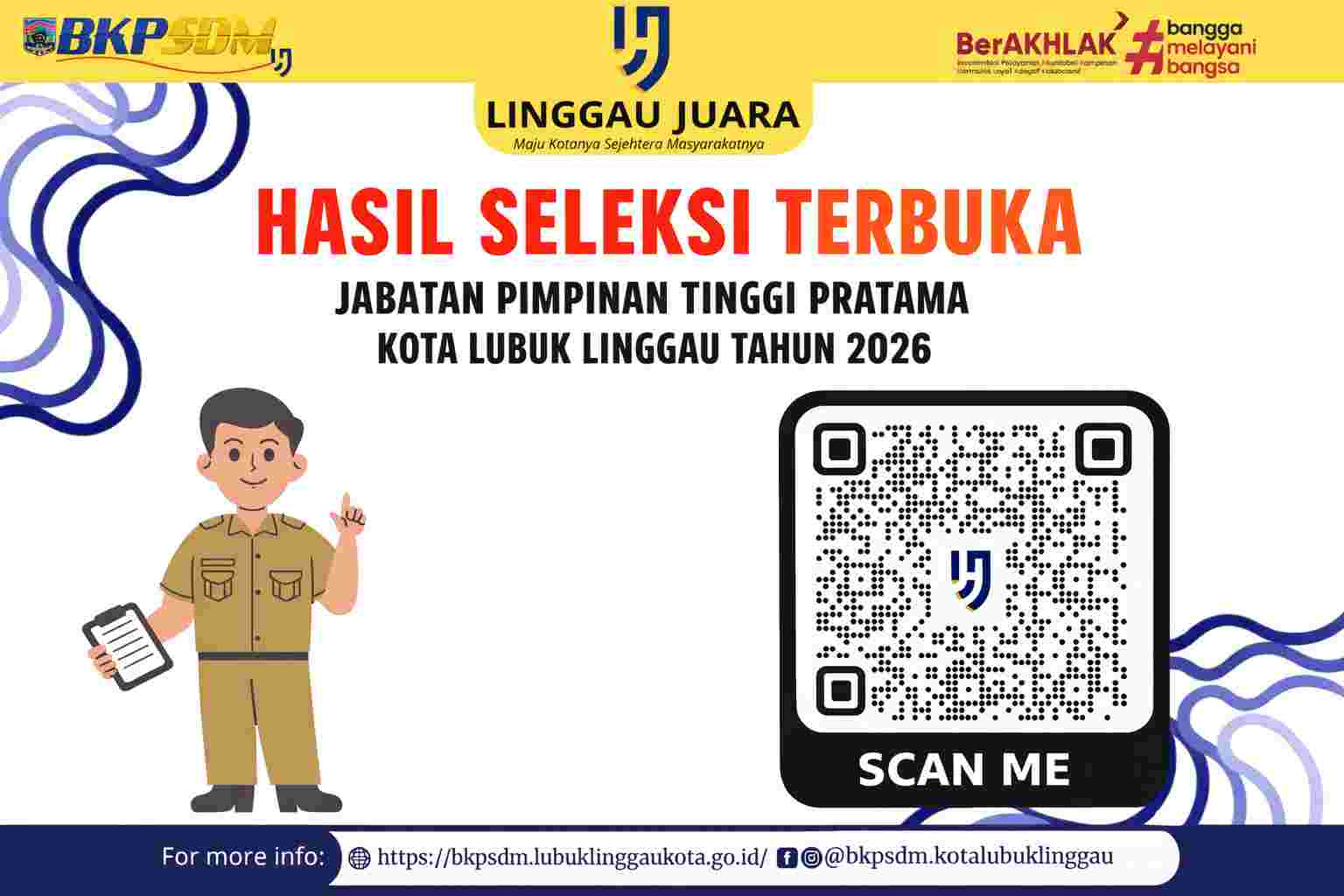 Hasil Seleksi Terbuka Jabatan Pimpinan Tinggi Pratama Kota Lubuk Linggau Tahun 2026